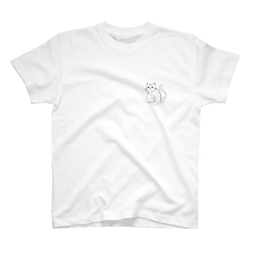 ふきげんねこさん Regular Fit T-Shirt