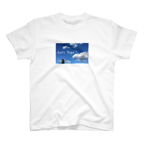 Let's yoga 青空 スタンダードTシャツ