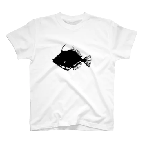カワハギの魚拓 スタンダードTシャツ