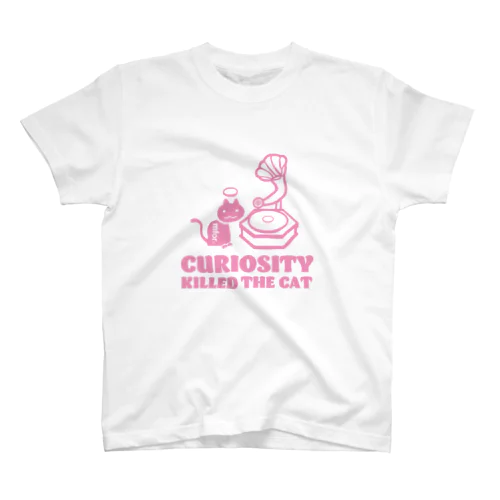 好奇心は猫を殺す（pink） スタンダードTシャツ