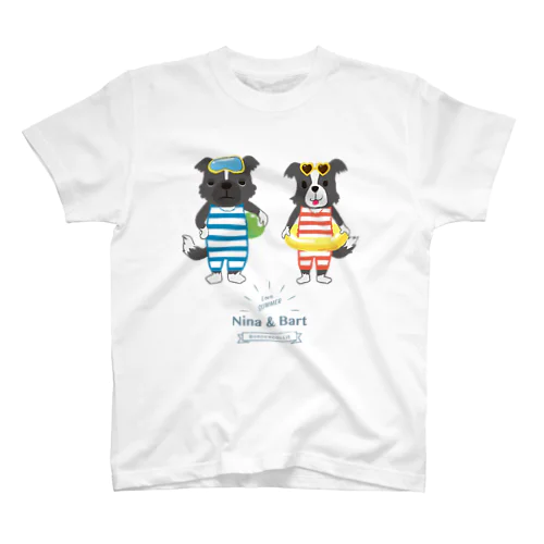 【nina&bart】ニナとバート (Love SUMMER タテ) スタンダードTシャツ