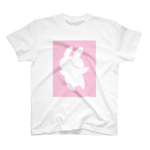 にっこりうさぎ(ピンク) Regular Fit T-Shirt