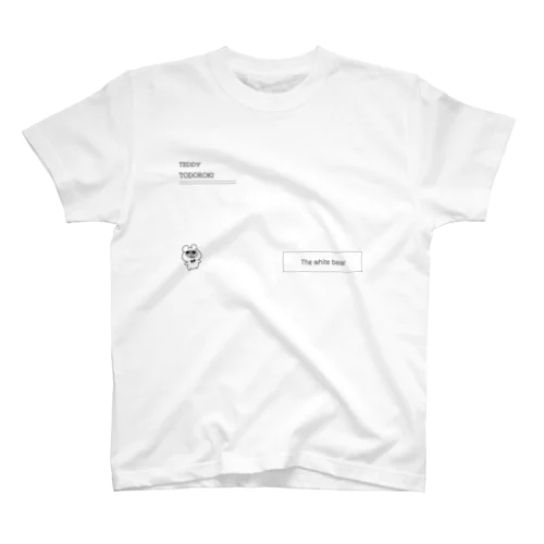 テディ轟とロゴ ブラック Regular Fit T-Shirt