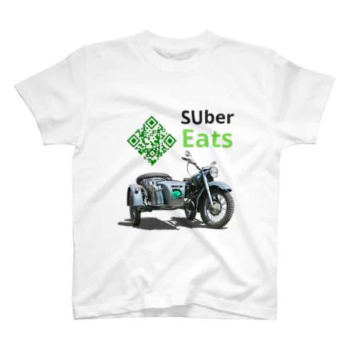 SUber Eats【白】 Regular Fit T-Shirt