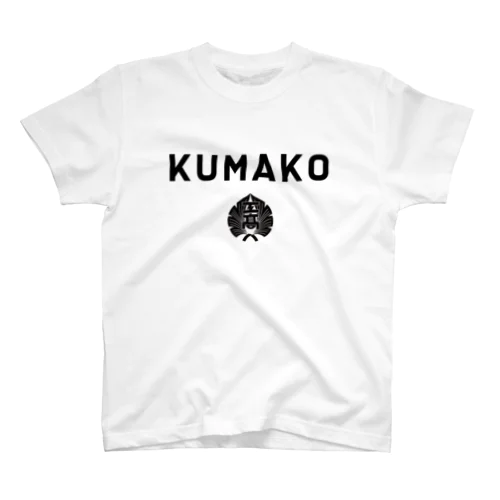 KUMAKO KOU BLACK Regular Fit T-Shirt