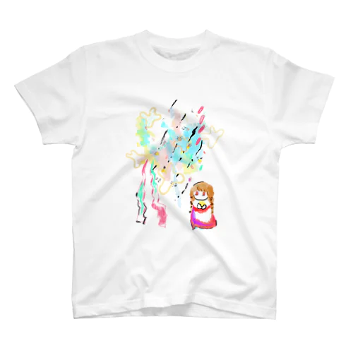 雲母雲団地と少女 Regular Fit T-Shirt