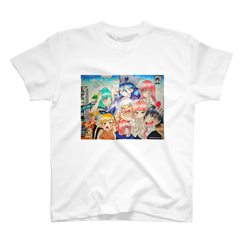 魂月ファミリー&つーちゃん Tシャツ スタンダードTシャツ