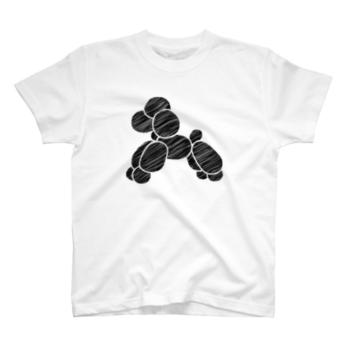 バルーン・トイプードル／ブラック Regular Fit T-Shirt