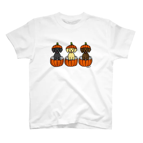 ハロウィンかぼちゃのラブラドール スタンダードTシャツ