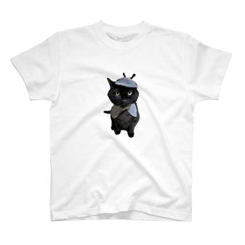 ねこねこ探偵 Regular Fit T-Shirt
