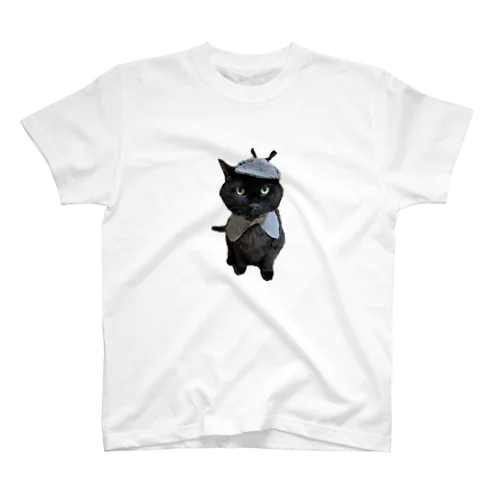 ねこねこ探偵 Regular Fit T-Shirt