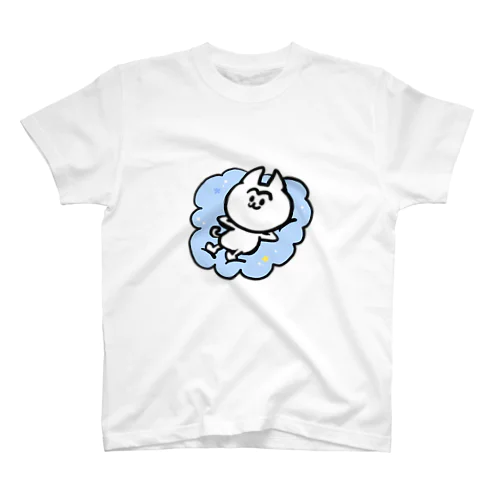 雲の上のまゆげねこ Regular Fit T-Shirt