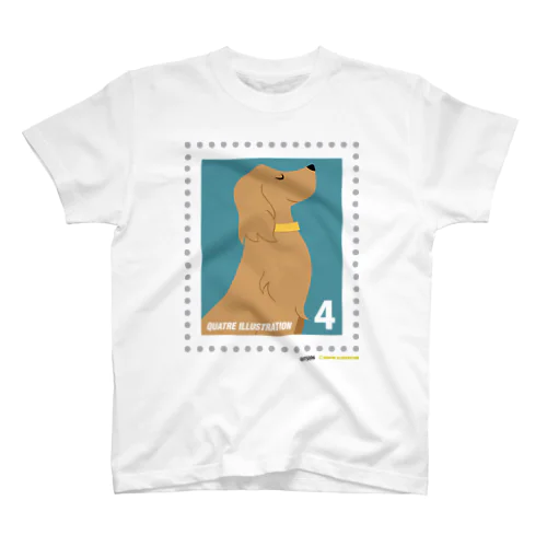 キャトル切手_犬01 Regular Fit T-Shirt