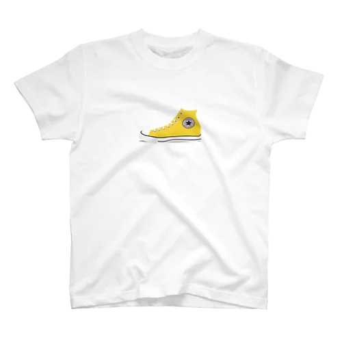 スニーカー　黄 スタンダードTシャツ