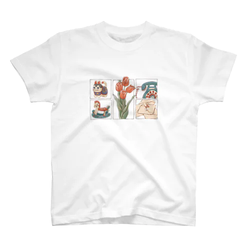 チューリップと愉快な仲間たち Regular Fit T-Shirt