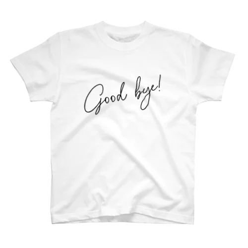Good Bye! モダン黒 Regular Fit T-Shirt