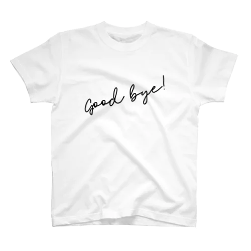 Good Bye! シンプル黒 Regular Fit T-Shirt