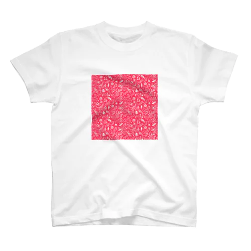 淡水プランクトンペイズリー（ピンク） スタンダードTシャツ