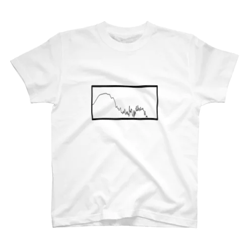 バスドラムの波形【DTM】 スタンダードTシャツ