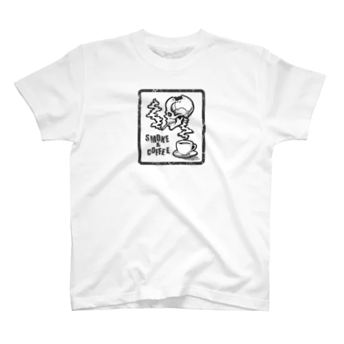 【SMOKE&COFFEE】ホワイト スタンダードTシャツ