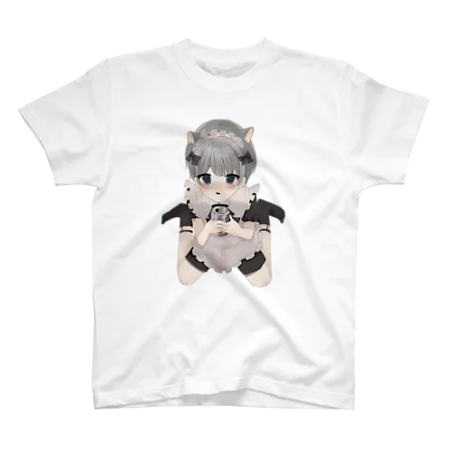 猫耳メイド君 (背景無し) スタンダードTシャツ