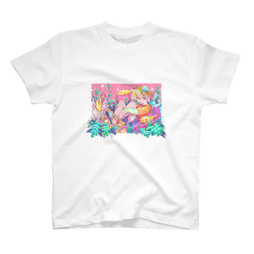 熱帯魚と男の子 Regular Fit T-Shirt