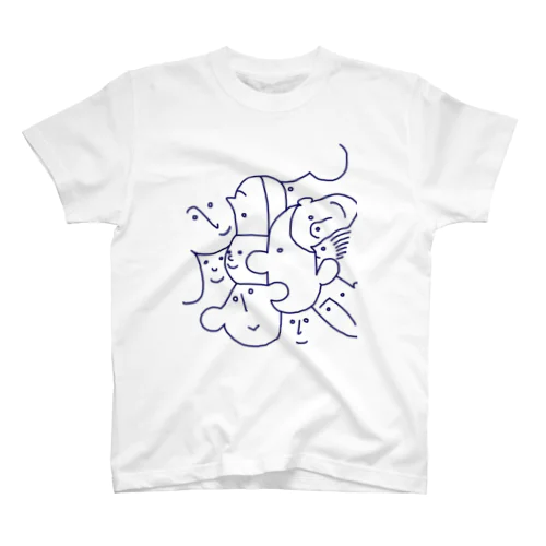 friends(navy line) スタンダードTシャツ