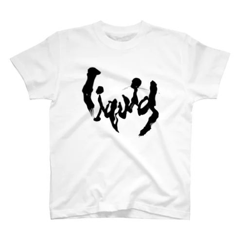 liquid【黒文字】 Regular Fit T-Shirt