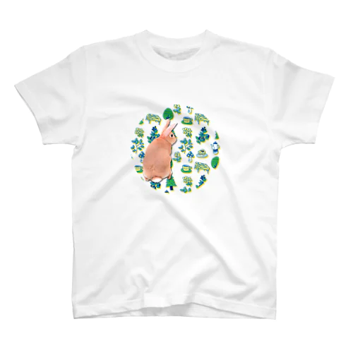 森とうさぎ Regular Fit T-Shirt