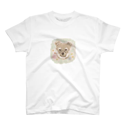 puppy,flower Regular Fit T-Shirt