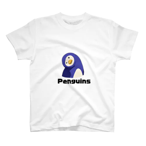 首を傾けるペンギン スタンダードTシャツ