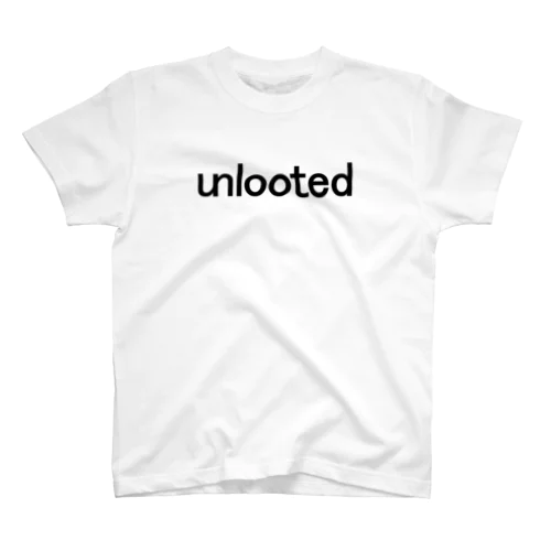 unlooted black Regular Fit T-Shirt