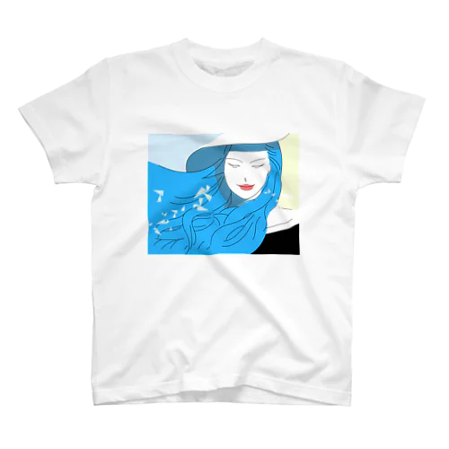 Aqua　Color Regular Fit T-Shirt