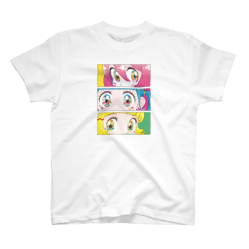 キラキラお目目ちゃん3人 スタンダードTシャツ