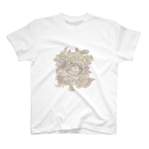 眠りリス Regular Fit T-Shirt