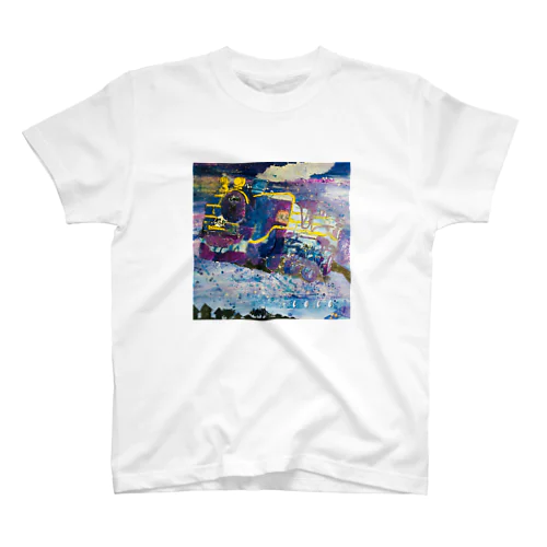 銀河鉄道　水彩画 Regular Fit T-Shirt