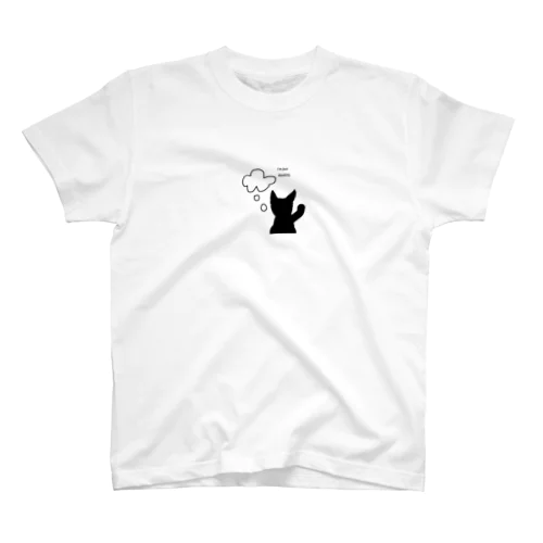 考える猫 Regular Fit T-Shirt