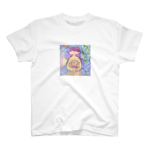 女の子と犬 Regular Fit T-Shirt