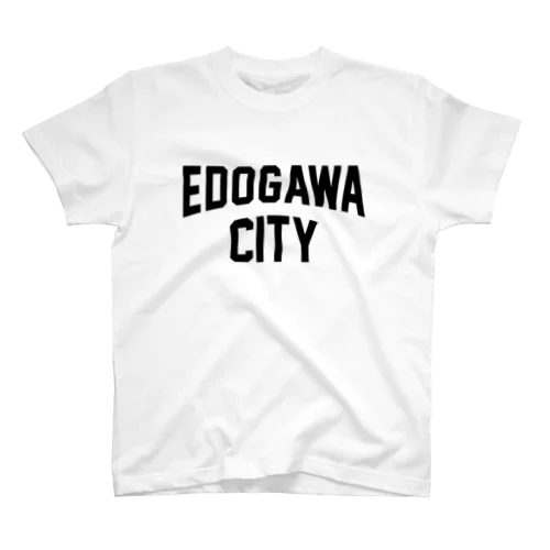 江戸川区 EDOGAWA CITY ロゴブラック スタンダードTシャツ