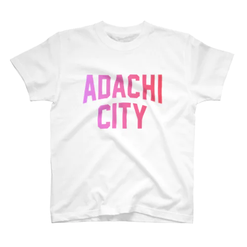 足立区 ADACHI CITY ロゴピンク スタンダードTシャツ