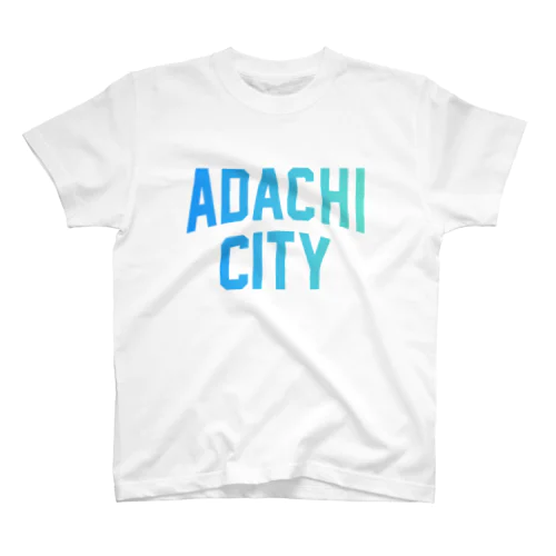 足立区 ADACHI CITY ロゴブルー スタンダードTシャツ