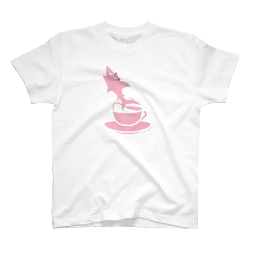 ティーカップとSAME/サメ スタンダードTシャツ
