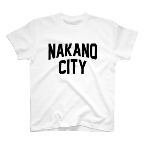 中野区 NAKANO CITY ロゴブラック スタンダードTシャツ