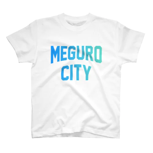 目黒区 MEGURO CITY ロゴブルー Regular Fit T-Shirt