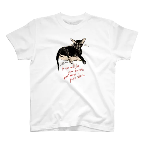 黒猫トト スタンダードTシャツ