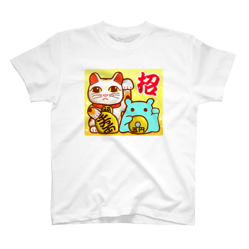 招き猫！【水星人のスイスイちゃん】 Regular Fit T-Shirt