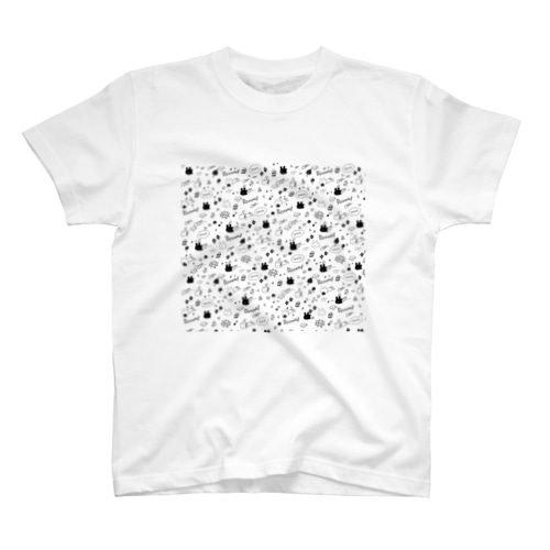 ぷにアメコミ柄ホワイト Regular Fit T-Shirt