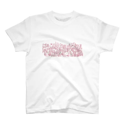 Tulip field pink スタンダードTシャツ