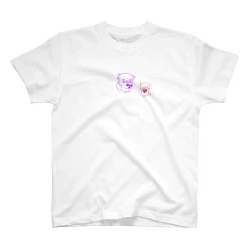 ふくろうくんとぶたちゃん Regular Fit T-Shirt