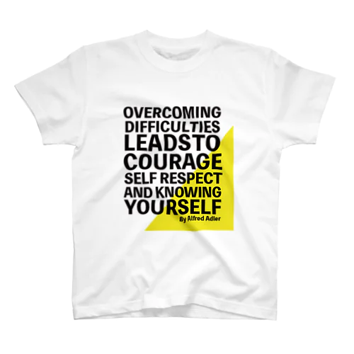 アドラー心理学 OVERCOMING Regular Fit T-Shirt